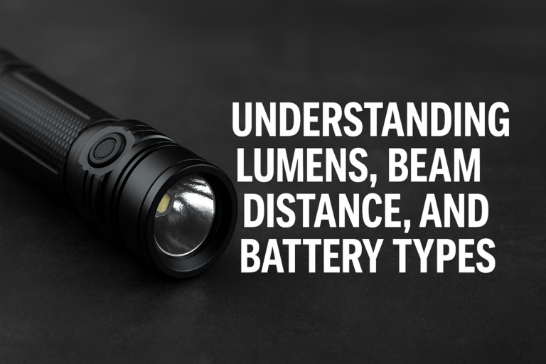 Understanding Lumens, Beam Distance, and Battery Types: A Practical Guide for Flashlight Buyers