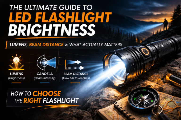 The Ultimate Guide to LED Flashlight Brightness: Lumens, Beam Distance, and What Actually Matters