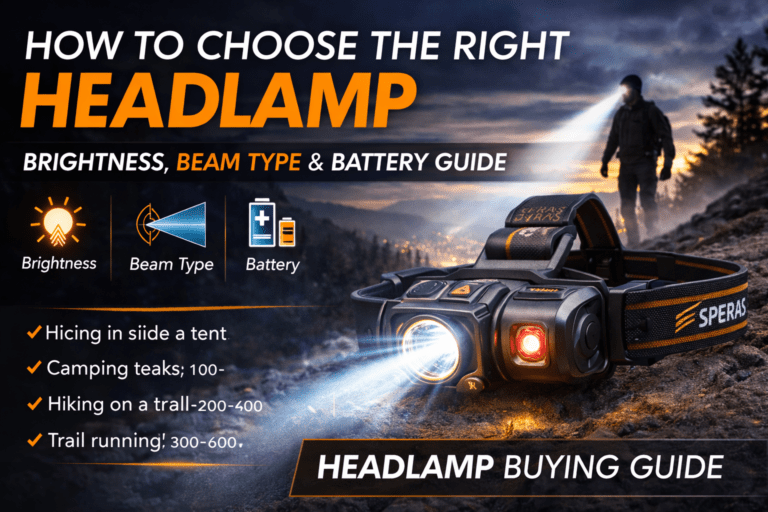 How to Choose the Right Headlamp: Brightness, Beam Type, and Battery Explained