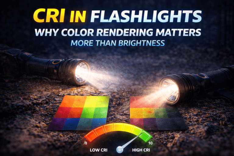 CRI in Flashlights: Why Color Rendering Matters More Than Brightness